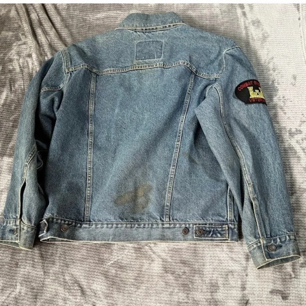 Levi Strauss Signature Denim Jacket M Blue Springfield Armory‎ Combat Engineer.